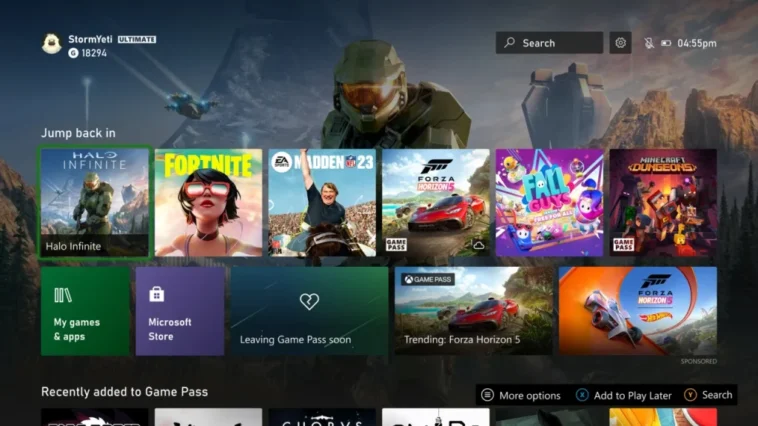 xbox nueva experiencia interfaz dashboard