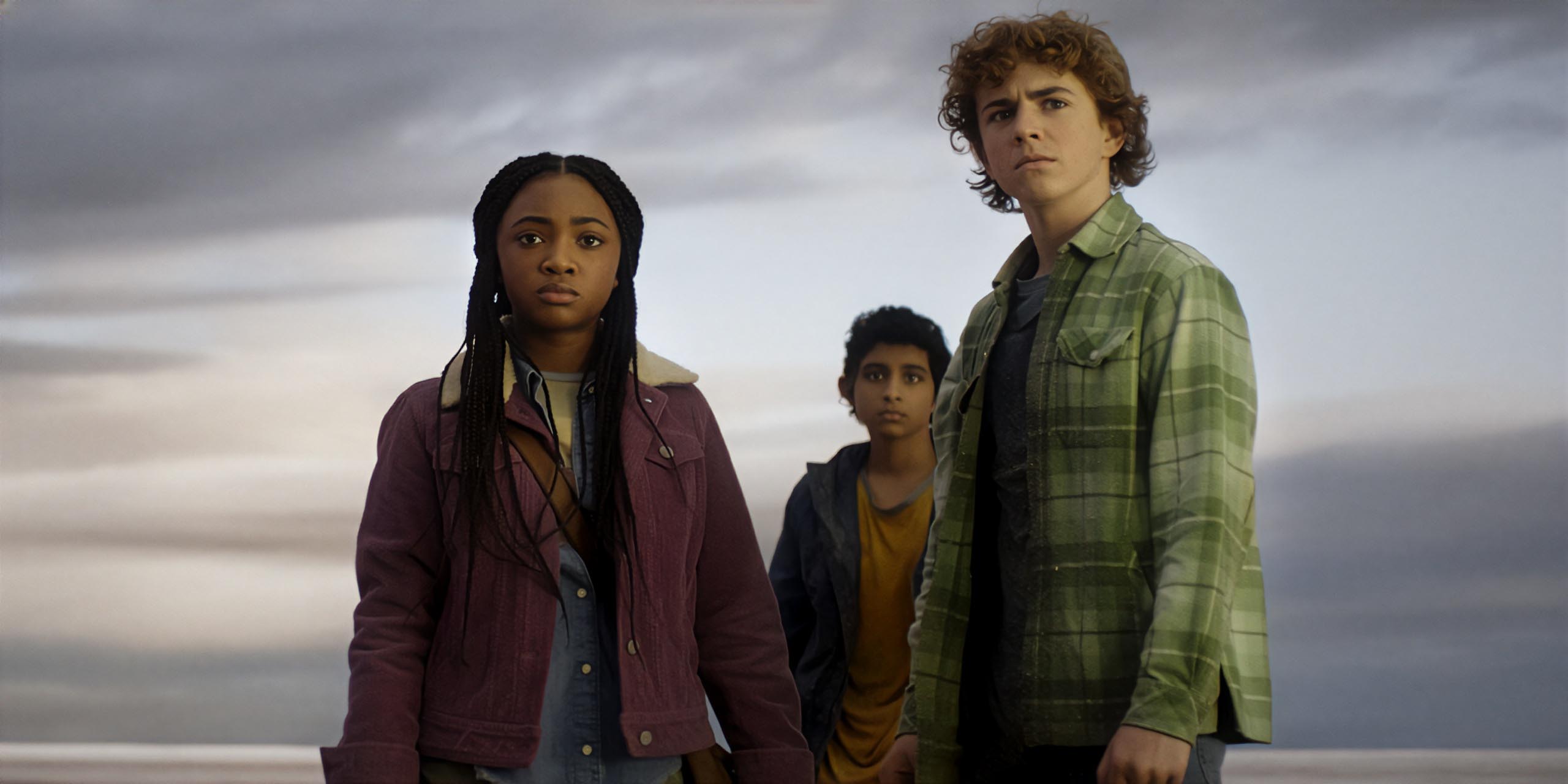 Percy, Annabeth et Grover dans Percy Jackson.