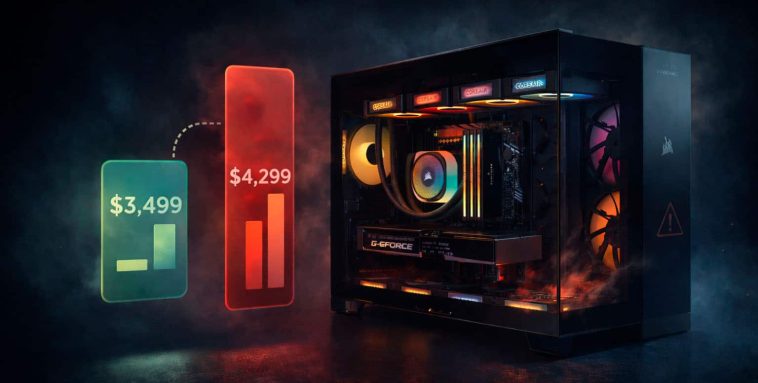 CORSAIR annule la vente d'un ordinateur et augmente son prix de 23%