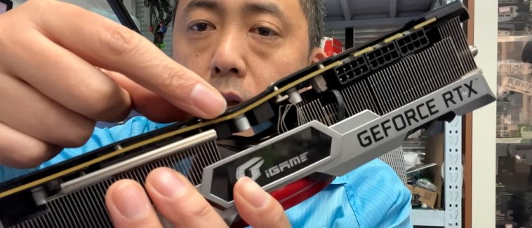 La GeForce RTX 3080 Ti pliée et battue peut être réanimée