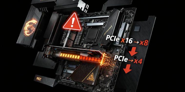 MSI identifie un problème de réduction de vitesse PCIe