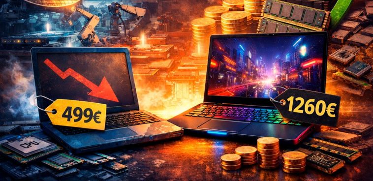 industria no le interesa fabricar hardware barato y ordenadores asequibles por coste memoria RAM, SSD y CPU