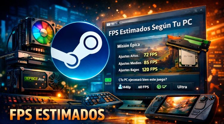 Steam vous indiquera maintenant les performances estimées (FPS) de votre PC