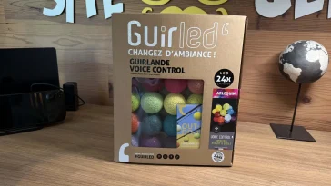 la guirlande lumineuse boules coton connectée